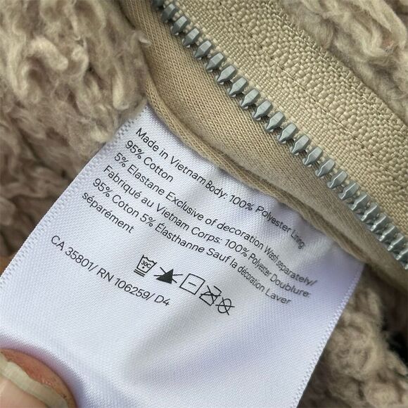 Lululemon Oh So Sherpa Full Zip Trench Size 10 - Picture 2 of 8